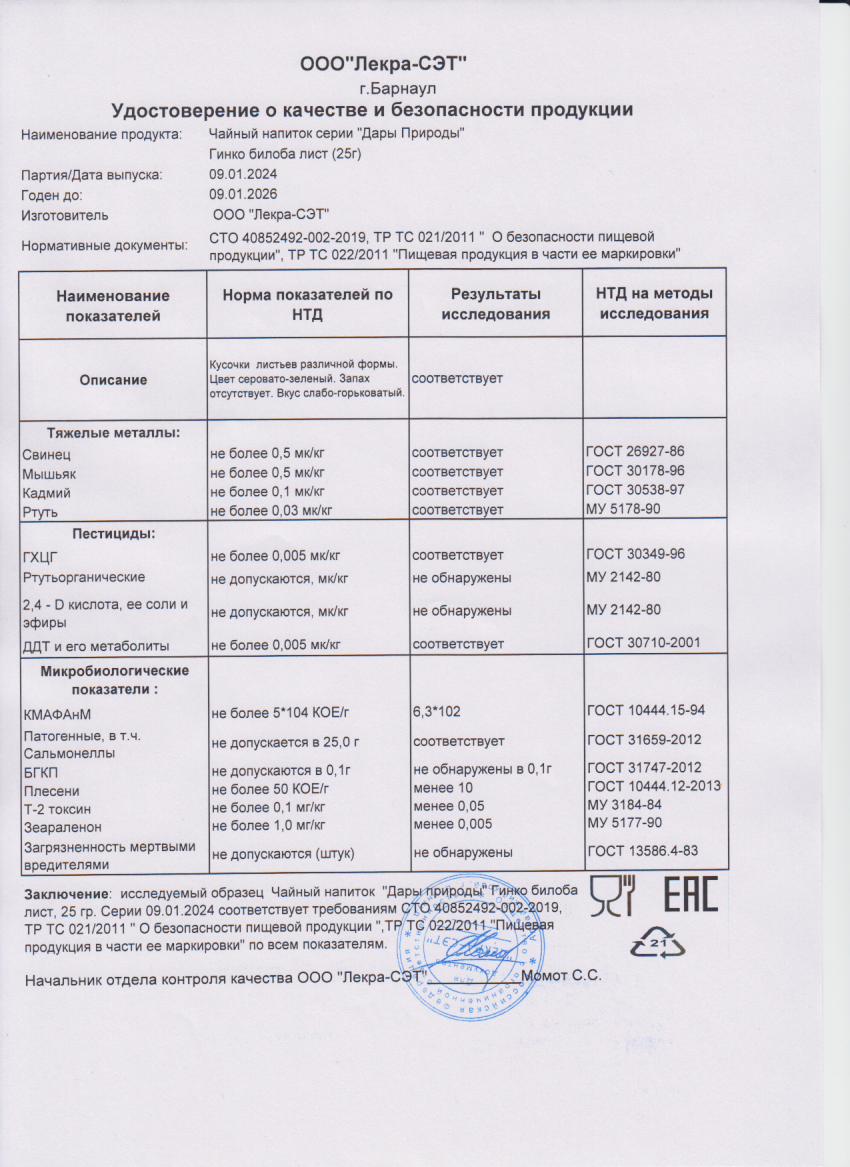 Паспорт №012024